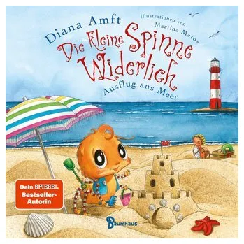První čtění Die kleine Spinne Widerlich - Ausflug ans Meer (Pappbilderbuch) - Amft, Diana