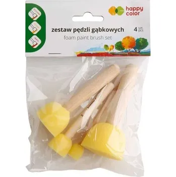 Set školních potřeb Pędzel gąbkowy okrągły 4szt. HAPPY COLOR