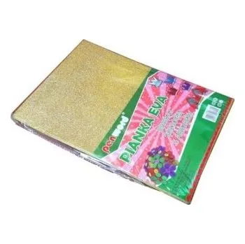 Set školních potřeb Pianka brokatowa złota 20x30cm 5szt