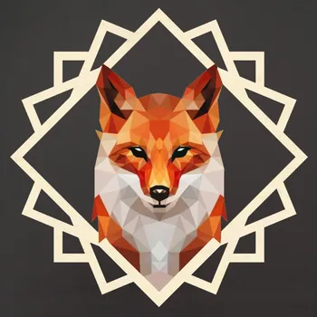 AMADEA Dřevěná ozdoba barevná liška 9 cm