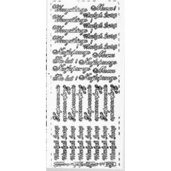 Set školních potřeb Stiker ażurowy z napisami polskimi10x23cm złoty