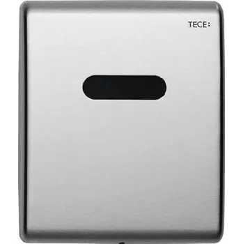 Splachovací tlačítko Tece TECEplanus - Elektronické ovládání splachování pisoáru, bateriové napájení, kartáčovaný nerez 9242350