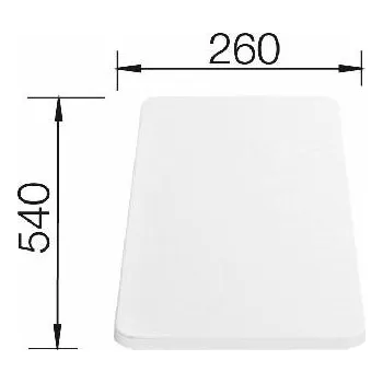 Blanco Doplňky - Krájecí deska Lago 540x260 mm, bílá 210521