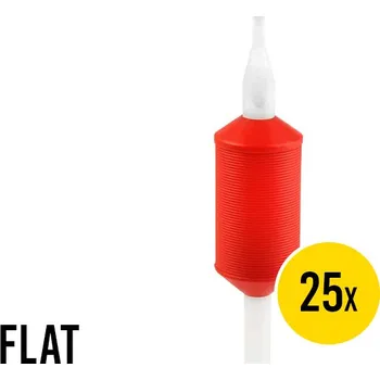 Tetovací jehla ► Plastikový tubus Piranha Premium Flat 9 - 25ks