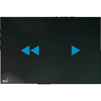 Splachovací tlačítko Alcadrain Ovládací tlačítka - Ovládací tlačítko splachování bezdotykové, sklo/černá NIGHT LIGHT-2