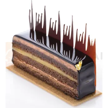 Čokoládová tyčinka Šablona na tvorbu dekorací - srdeční tep, 300x85 mm, 20FH53 | MARTELLATO, Heartbeat