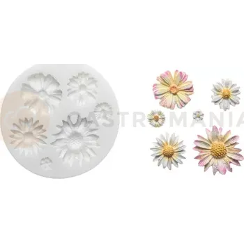 Kuchyňská sůl Forma na cukrovou hmotu SLK 346 - polní květiny, 35x32 mm | SILIKOMART, Sugarflex Wild Flowers