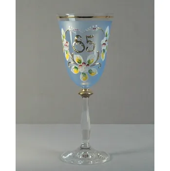 Sklenice Výroční sklenička Angela 85 let (250ml modrá)