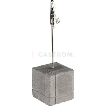 Servírovací stolek Betonový stojan s cedulkami 3 x 3 x 12 cm, čtvercový | APS, 71494