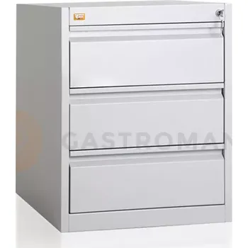 Zahradní skříň Kartotéka, formát A-5, 3 zásuvky | KART-MAP, A5/3