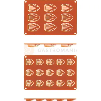 Potravinová fólie Silikonová forma na Magdalenky, 9 důlek, 68x45x17 mm | CONTACTO, 6637/069