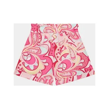 Dámská móda Guess Šortky z materiálu J4GD03 WG5S2 Růžová Regular Fit 8Y