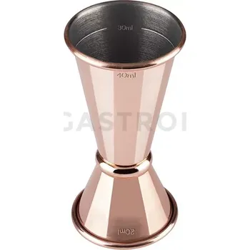 Trekingová hůl Barmanská odměrka oboustranná, 20ml/40 ml, měděná | APS, 93353