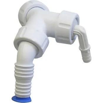 HAAS (Otto Haas KG) - Nurnberg - Německo | Dvojitá přípojka (voda/kondenzát) k podomítkovému sifonu se zpět.klapkami pro odpad myčky, pračky, sušičky, bojleru - DN25 OHA.2937