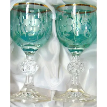 Sklenice Sklenice Claudia na aperitiv - 2ks, zelené