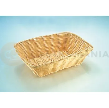 Obdélníkový košík - polyrattan 410x290x70 mm | APS, Basic