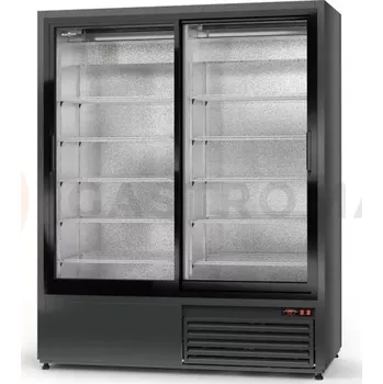 Lednice Chladící skříň jednostranně prosklenná s posuvnými dveřmi, dolní agregát, 3 kl., nerezový vnitřek, 1200x745x1980 mm | RAPA, SCh - SR 1200 ecoline