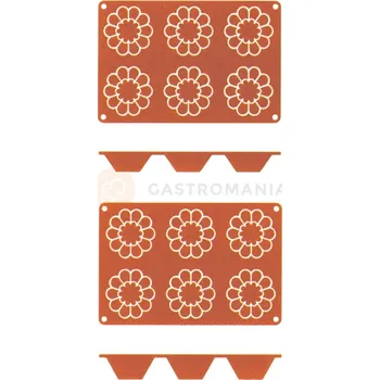 Potravinová fólie Silikonová forma na bábovky Briochette, 6 důlek, 80x37 mm | CONTACTO, 6638/864