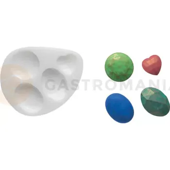 Výroba svíčky Forma na cukrovou hmotu SLK 184 - drahokamy, 34x34 mm | SILIKOMART, Sugarflex Precious Stones