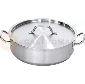 Hrnec Nerezový hrnec na dušení s poklicí nízký 11,2 l | STALGAST, 016362