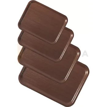 Protiskluzová podložka Tác obdélníkový 50x36 cm protiskluzový mahagon | STALGAST, 410500