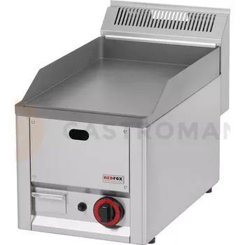 Kuchyňský gril Grilovací deska hladká 330x600x290 mm, 4 kW | REDFOX, FTH-30-GL