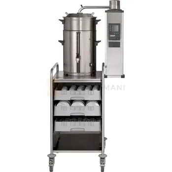 Barová židle Překapávač kávy nástěnný s kohoutkem, 1 termos 20 l, 400 V | BRAVILOR BONAMAT, B20 HW W L/R