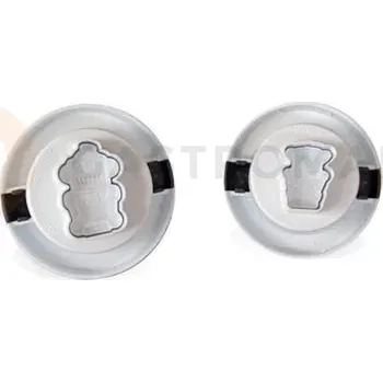 Výroba svíčky Vykrajovátka na těsto s razítkem ve tvaru robota, komplet 2 ks | SILIKOMART, TAG08 Robot