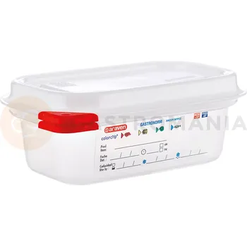 Gastro oděv Gastronádoba GN 1/9 65 mm z polypropylénu s víkem | ARAVEN, 169065