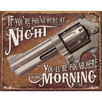 Plechová cedule Plechová cedule If Found Here 40 cm x 32 cm