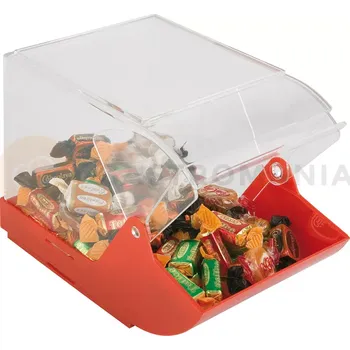 Výdejník vody Výstavní nádoba s poklopem, červený 230x145x150 mm | APS, 11885