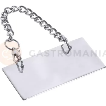 Informační tabulka Nerezová tabulka bez nápisu s řetízkem | CONTACTO, 7229/950
