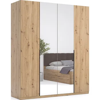 Šatní skříň Šatní skříň Teddy se zrcadly 180 cm dub Artisan