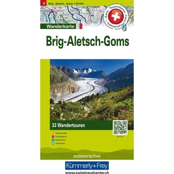 Brig Aletsch Goms Nr. 06 Touren-Wanderkarte 1:50 000