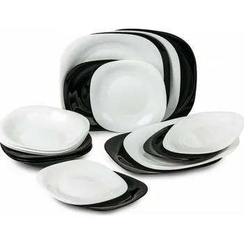 Talíř Luminarc Carine Bílá/Černá 18 ks