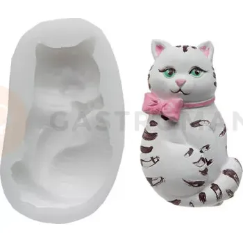 Výroba svíčky Forma na cukrovou hmotu SLK 019 - kočka, 74x43 mm | SILIKOMART, Sugarflex Cat