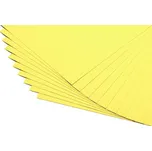 Barevné papíry citronově žluté - 20 listů A4 - 130g