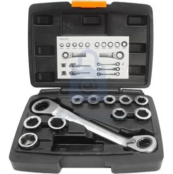 Gola sada Gola sada průchozí, EXTOL PREMIUM 11 ks, 8-19mm, CrV, balení 1 ks