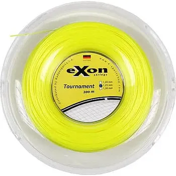 Struna na výplet tenisové rakety Exon Tournament tenisový výplet 200 m žlutá neon Průměr: 1,20