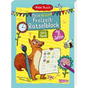 První čtění Mein großer Freizeit Kritzel- und Rätselblock - Busch, Nikki