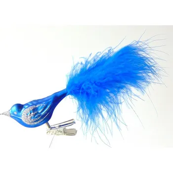 Vánoční ozdoba Vánoční ozdoba ptáček 3029 modrý