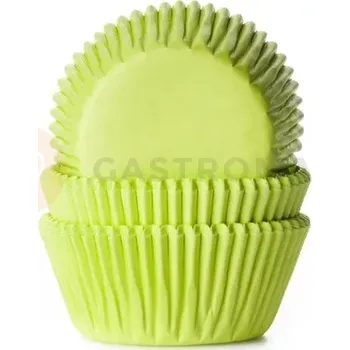 Kuchyňská sůl Košíčky na cupcake, průměr 5 cm, 50 ks limetková barva | HOUSE OF MARIE, HM1685