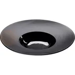 Hluboký talíř z černého porcelánu hladký průměr 30,5 cm | STALGAST, 396104