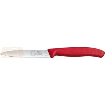 Kuchyňský nůž Nůž na zeleninu, hladký, 10 cm, červený | VICTORINOX, Swiss Classic, 6.7701