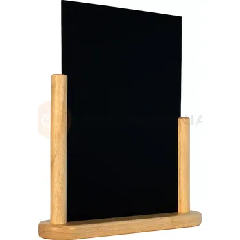 Jídelní židle Tabulka na menu s dřevěnou podložkou neutrální barvy 300x210 mm | CONTACTO, 7685/300