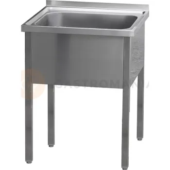 Nerezový dřez Nerezový mycí stůl s jednokomorovým dřezem 1200x700x900 mm | REDFOX, MSJ-120x70x90