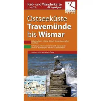 Ostseeküste Travemünde bis Wismar Rad- und Wanderkarte 1 : 40 000 - Kuhlmann, Christian