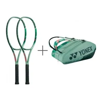 Tenisová raketa 2x Yonex PERCEPT 100 - 300g + 1x Bag PRO RACQUET 12 - OLIVE GREEN L4