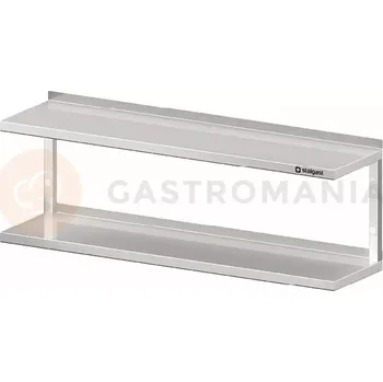 Závěsné křeslo Police nerezová závěsná dvoupatrová 700x300x250 mm | STALGAST, 981833070