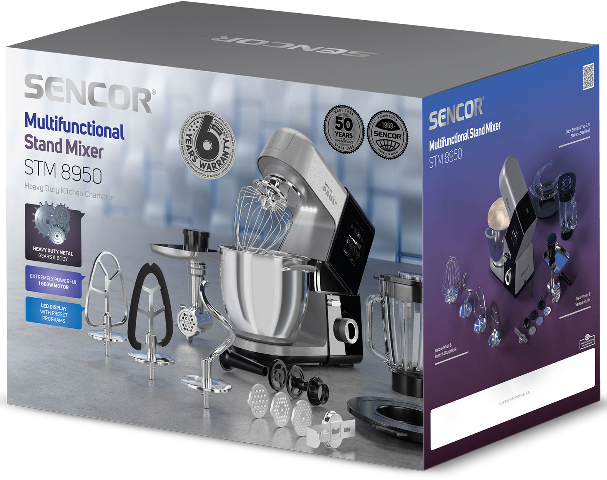 foto Kuchyňský robot Sencor Paul 3 STM 8950